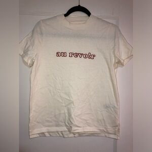 NWOT - Madewell Tshirt. Au Revoir. Small.